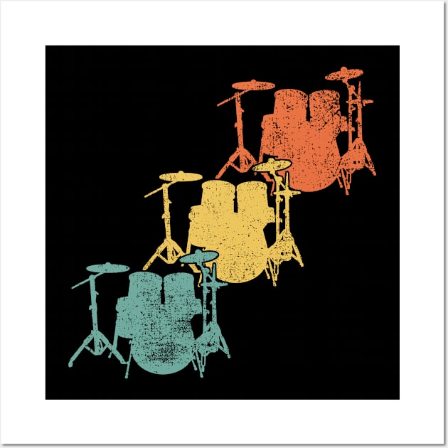 Drumming Drums Drummer Wall Art by KAWAIITEE